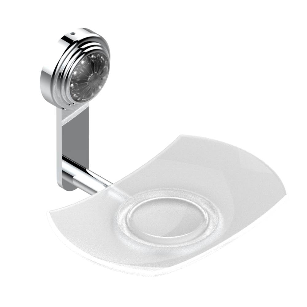 THG - Glass soap dish, wall mounted - Matt Umber PVD