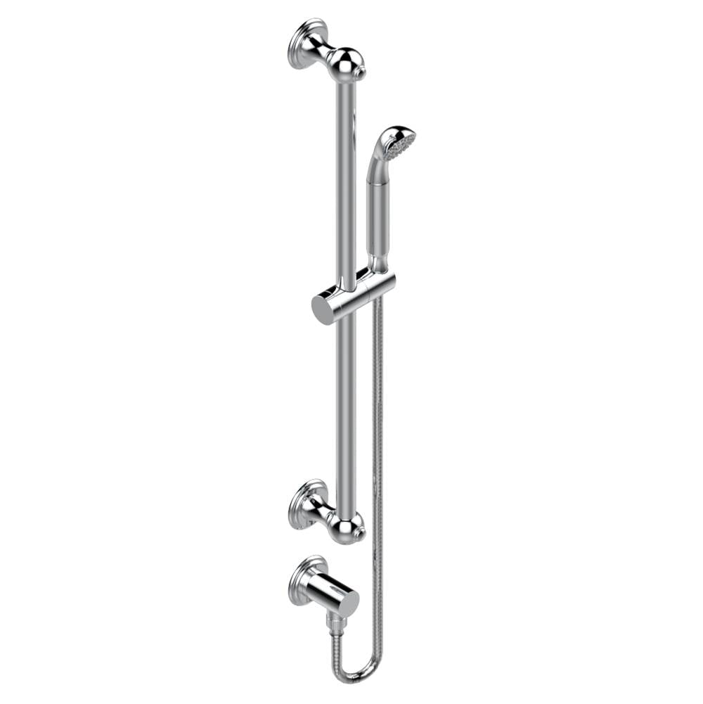 THG - Slide bar with handhsower and elbow - Matt Umber PVD