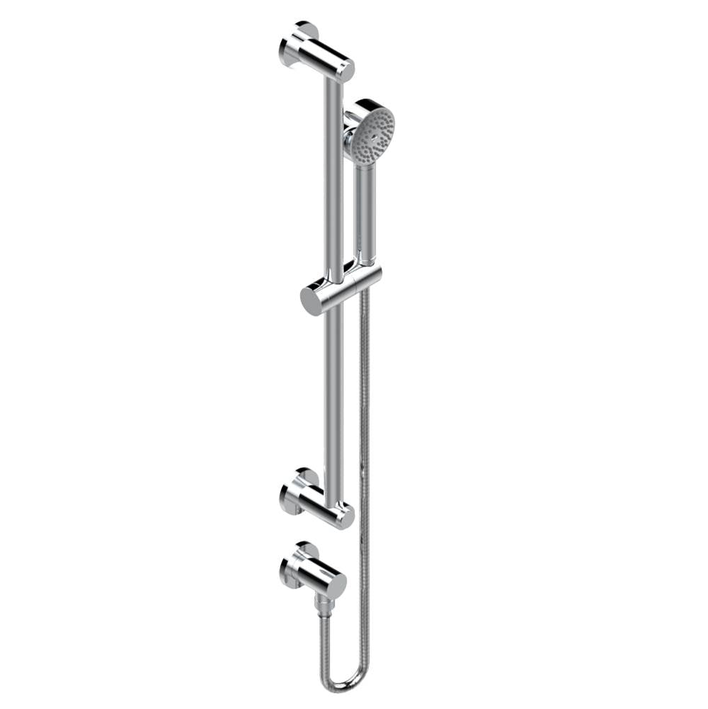 THG - Slide bar with handhsower and elbow - Matt Umber PVD