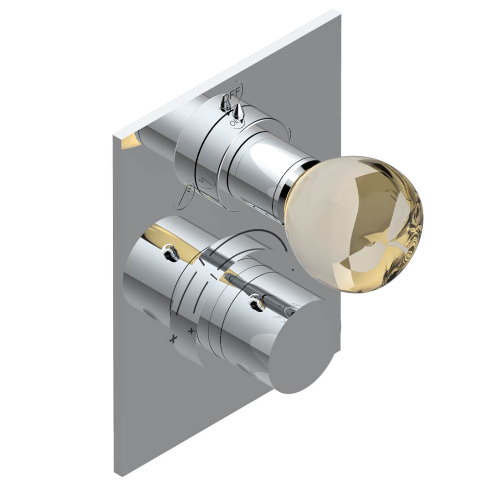 THG - Trim for thg thermostat with 2-way diverter, rough part supplied with fixing box ref. 5 500AE/US - Matt Umber PVD