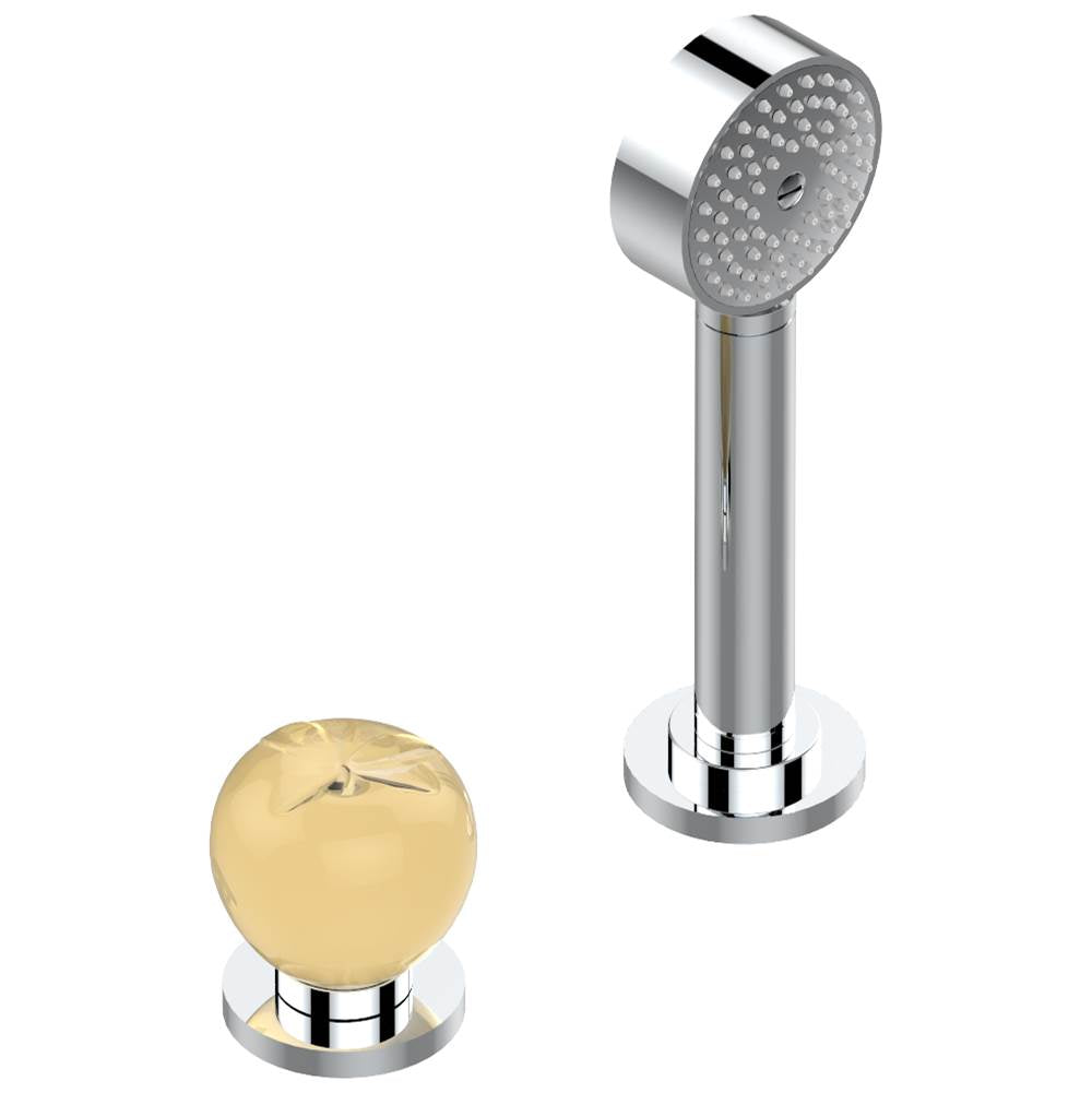 THG - Deck mounted mixer with handshower, progressive cartridge - Matt Umber PVD