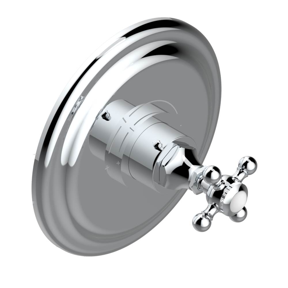 THG - Trim for THG thermostatic valve, rough part supplied with fixing box ref. 5 200AE/US - Round plate model - Matt Umber PVD