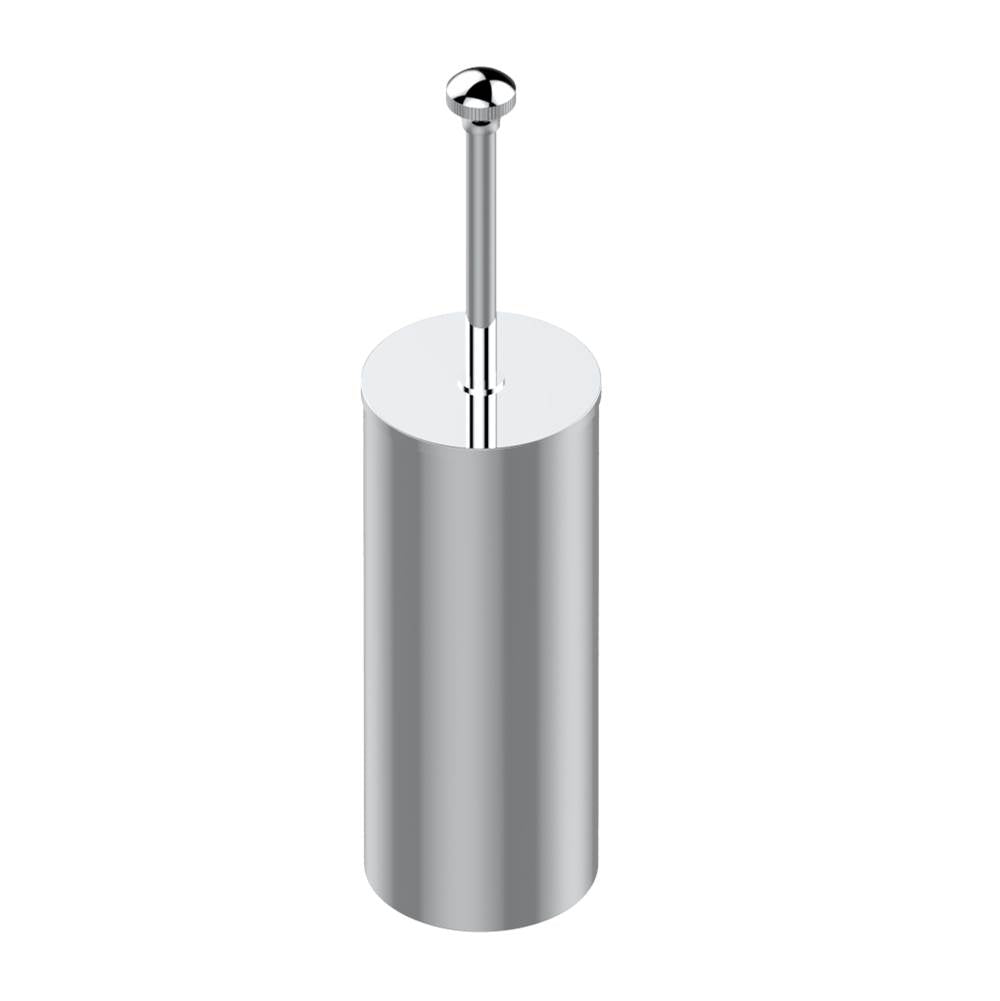 THG - Metal toilet brush holder with brush with cover floor mounted - Matt Umber PVD