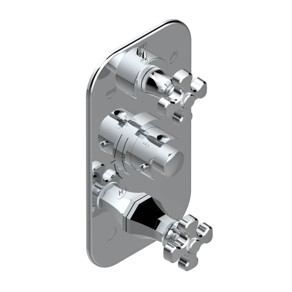 THG - Trim for thg thermostat with 2-way diverter and on/off control, rough part supplied with fixing box ref. .5 540AE/US - Matt Umber PVD
