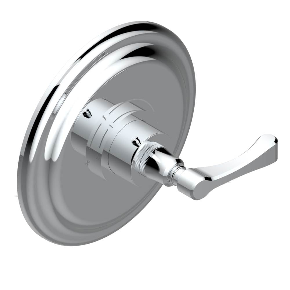 THG - Trim for THG thermostatic valve, rough part supplied with fixing box ref. 5 200AE/US - Round plate model - Matt Umber PVD
