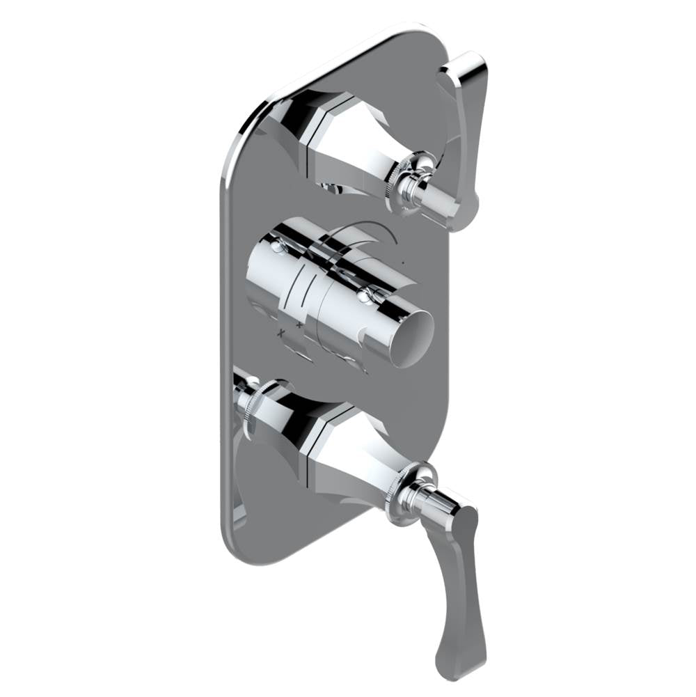 THG - Trim for THG thermostatic valve 2 volume controls, rough part supplied with fixing box ref. 5 400AE/US - Matt Umber PVD