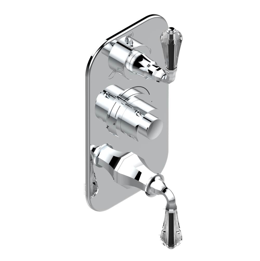 THG - Trim for thg thermostat with 2-way diverter and on/off control, rough part supplied with fixing box ref. .5 540AE/US - Matt Umber PVD