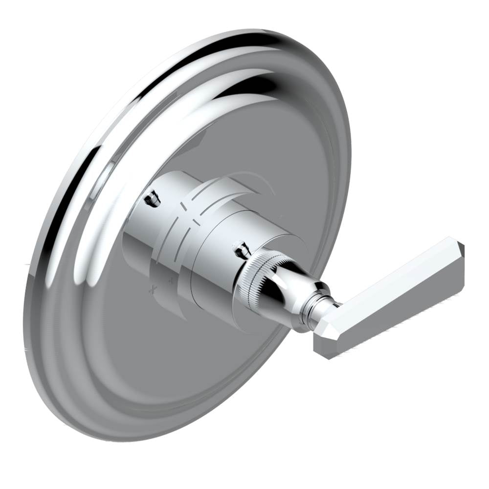THG - Trim for THG thermostatic valve, rough part supplied with fixing box ref. 5 200AE/US - Round plate model - Matt Umber PVD