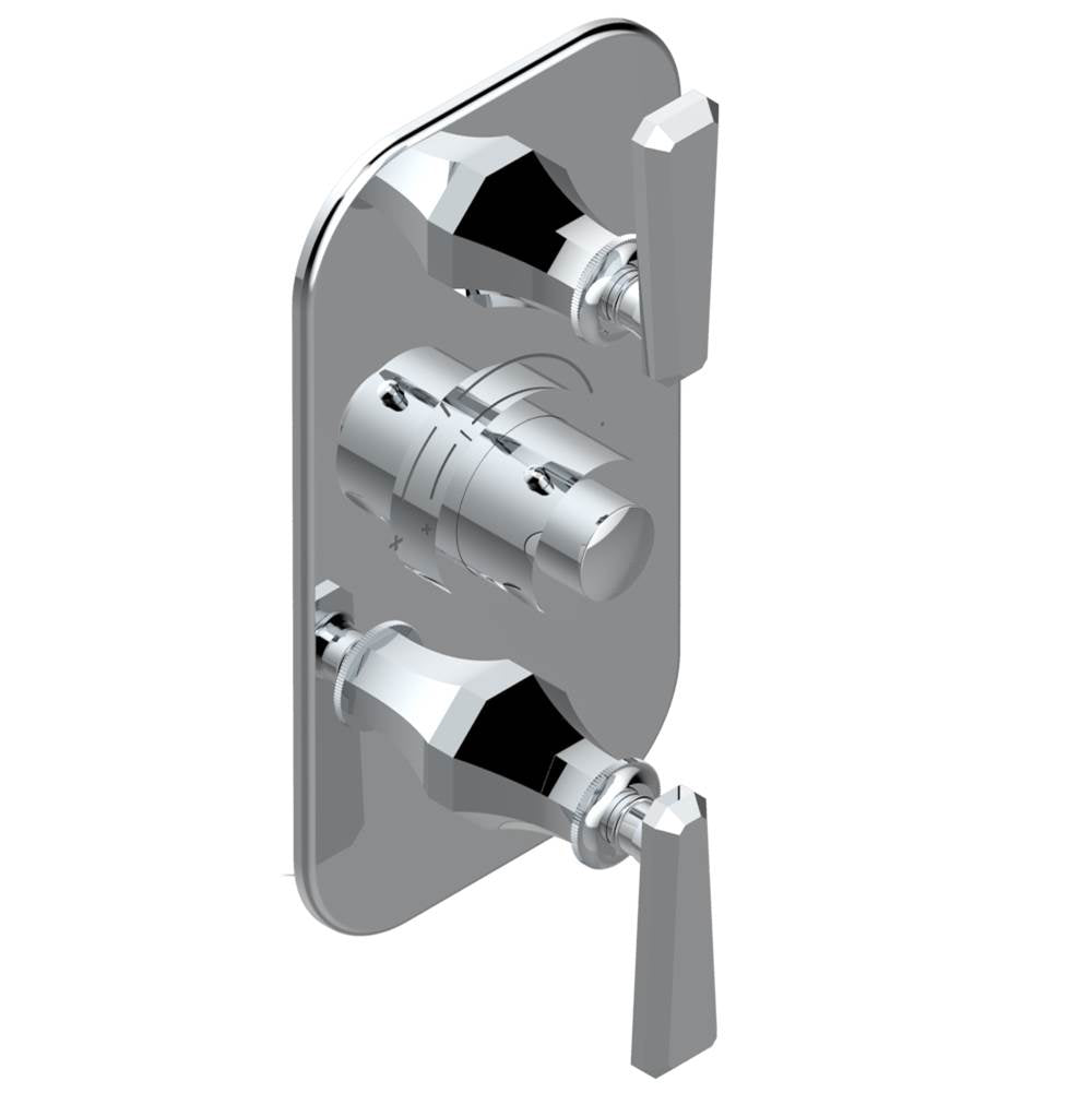 THG - Trim for THG thermostatic valve 2 volume controls, rough part supplied with fixing box ref. 5 400AE/US - Matt Umber PVD