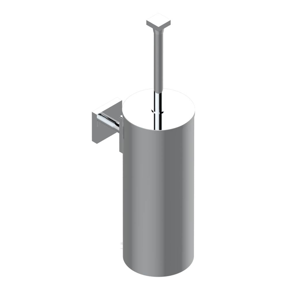 THG - Metal toilet brush holder with brush with cover wall mounted - Matt Umber PVD