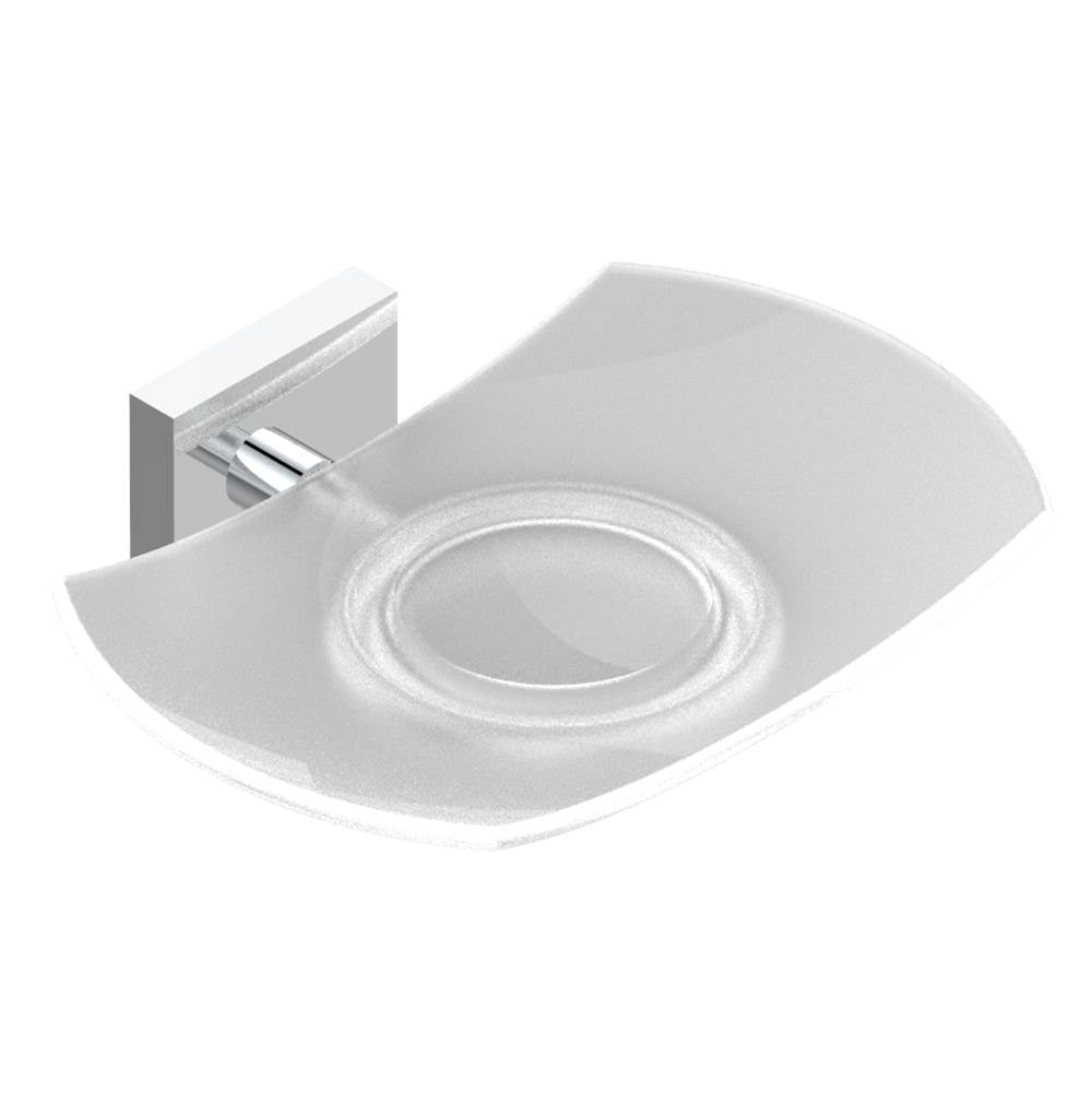THG - Glass soap dish, wall mounted - Matt Umber PVD