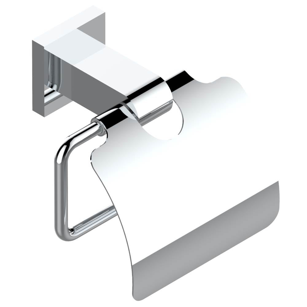 THG - Toilet paper holder, single mount with cover - Matt Umber PVD