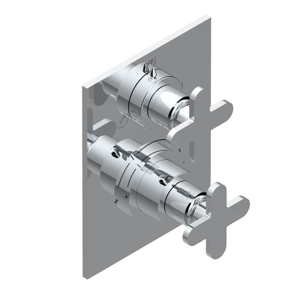 THG - Trim for thg thermostat with 2-way diverter, rough part supplied with fixing box ref. 5 500AE/US - Matt Umber PVD
