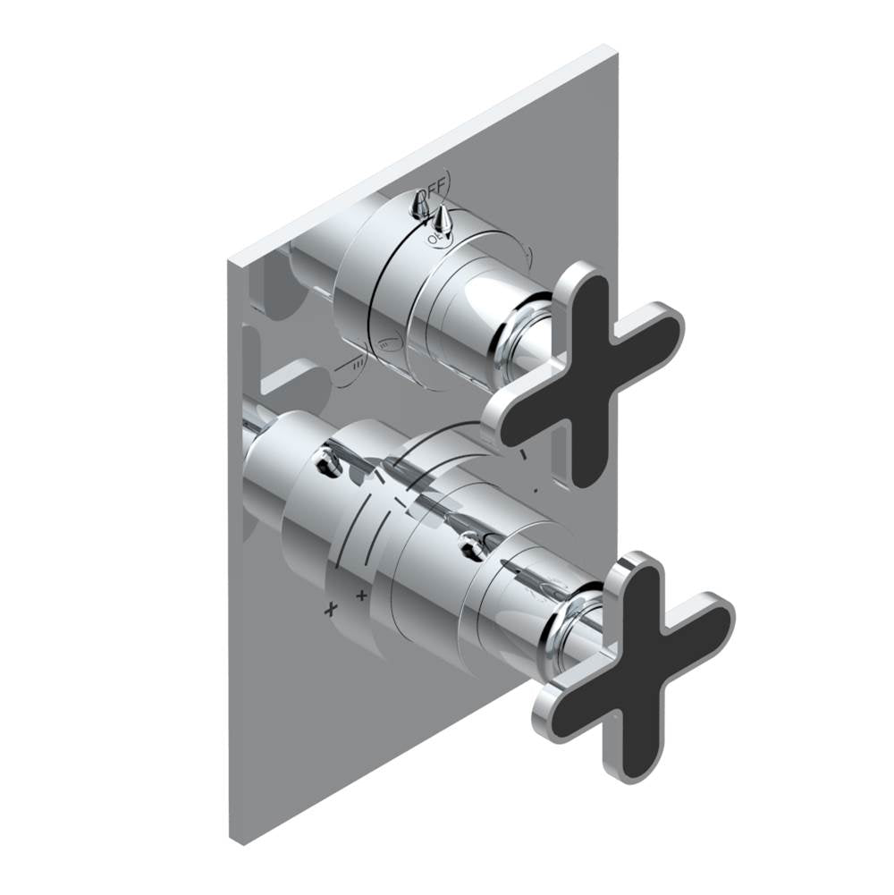 THG - Trim for thg thermostat with 2-way diverter, rough part supplied with fixing box ref. 5 500AE/US - Matt Umber PVD