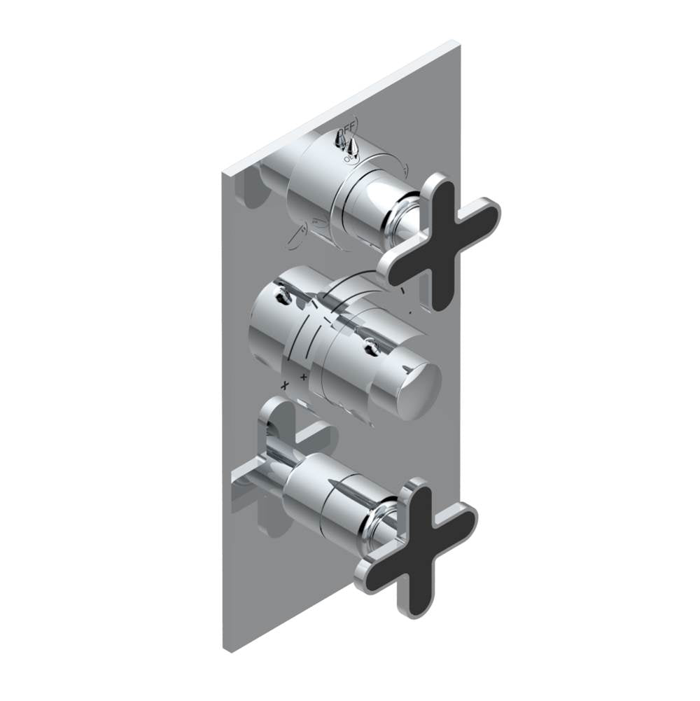 THG - Trim for thg thermostat with 2-way diverter and on/off control, rough part supplied with fixing box ref. .5 540AE/US - Matt Umber PVD