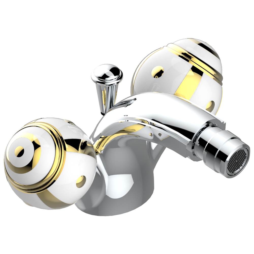 THG - Single hole bidet faucet with drain - Matt Umber PVD
