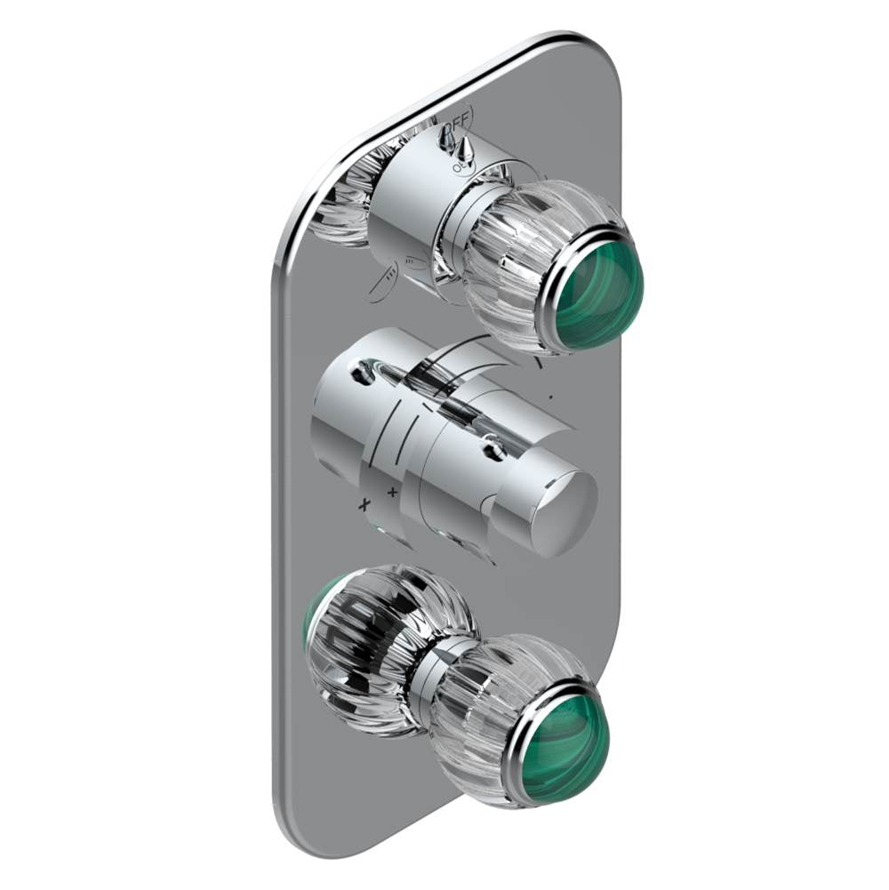 THG - Trim for thg thermostat with 2-way diverter and on/off control, rough part supplied with fixing box ref. .5 540AE/US - Matt Umber PVD