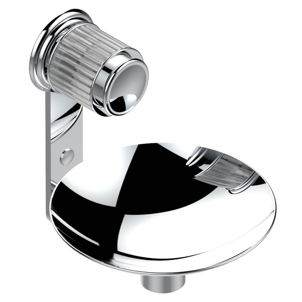THG - Soap dish, wall mounted, 6'' diameter - Matt Umber PVD