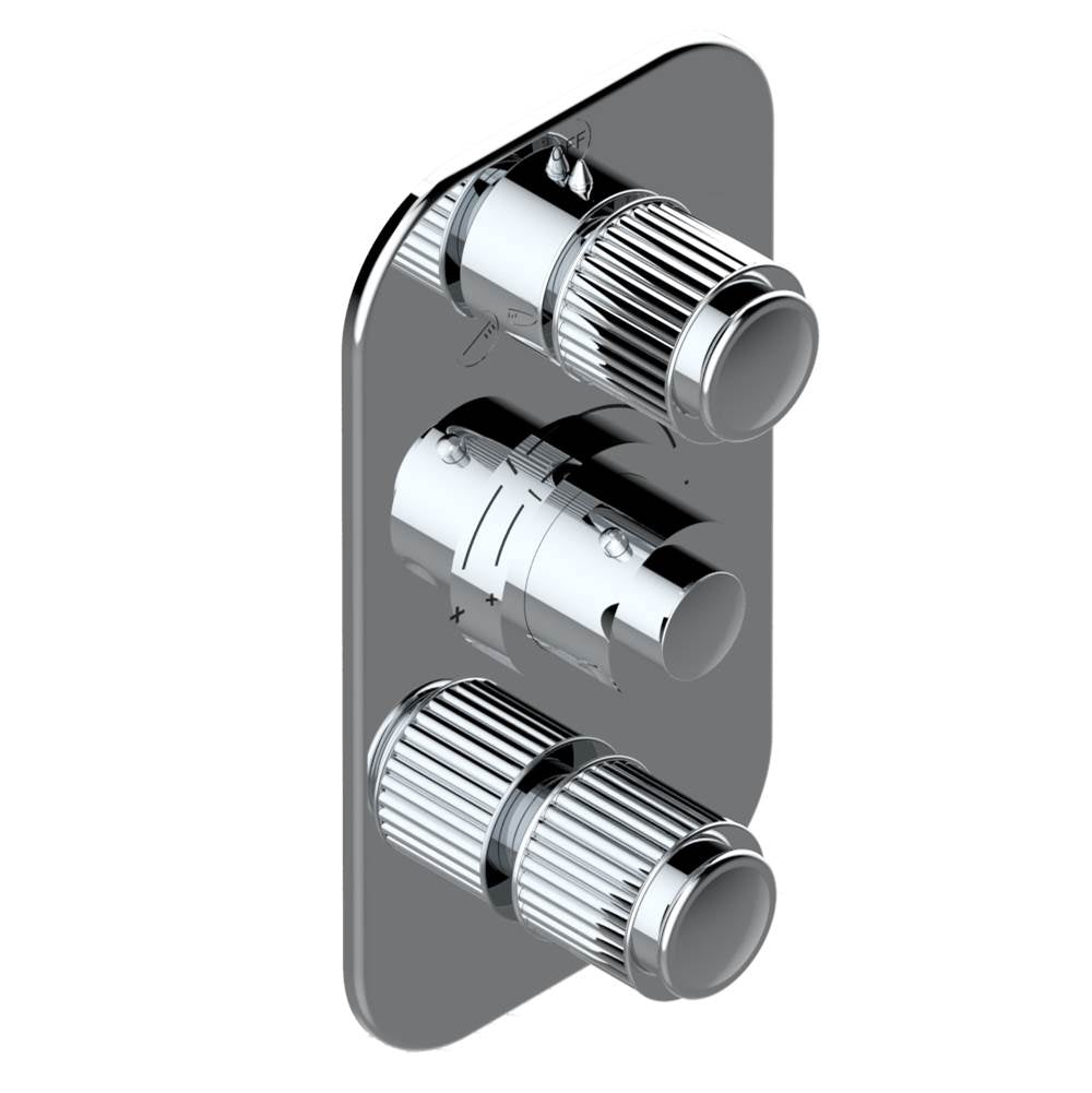 THG - Trim for thg thermostat with 2-way diverter and on/off control, rough part supplied with fixing box ref. .5 540AE/US - Matt Umber PVD