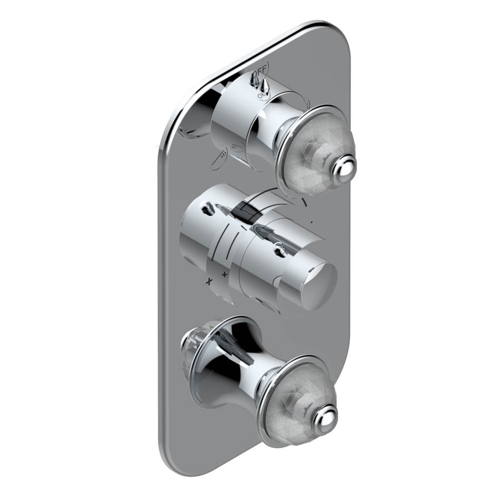 THG - Trim for thg thermostat with 2-way diverter and on/off control, rough part supplied with fixing box ref. .5 540AE/US - Matt Umber PVD