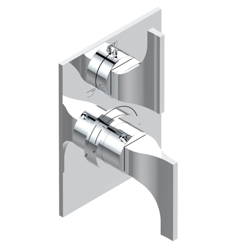 THG - Trim for thg thermostat with 2-way diverter, rough part supplied with fixing box ref. 5 500AE/US - Matt Umber PVD