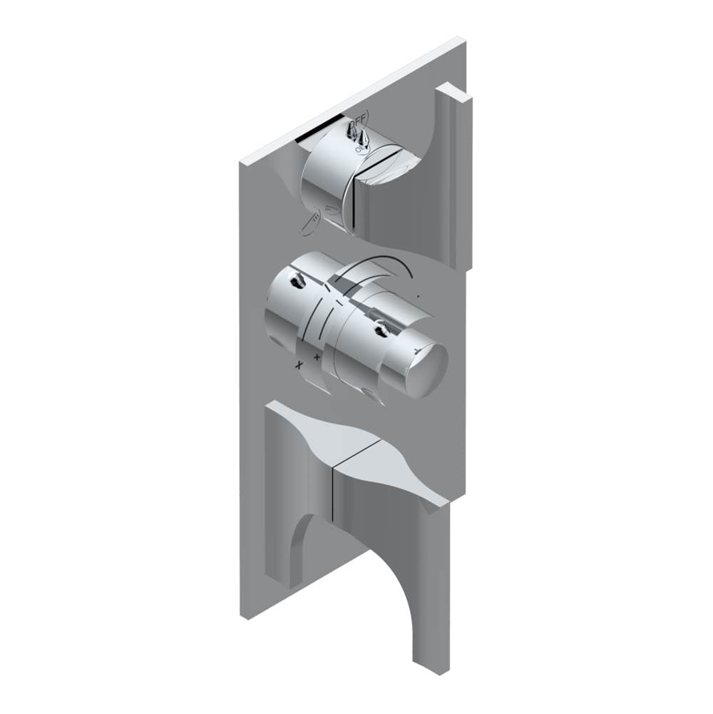 THG - Trim for thg thermostat with 2-way diverter and on/off control, rough part supplied with fixing box ref. .5 540AE/US - Matt Umber PVD