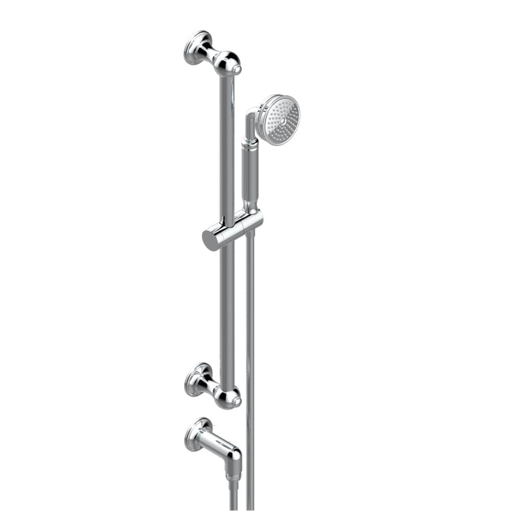 THG - Slide bar with handhsower and elbow - Matt Umber PVD
