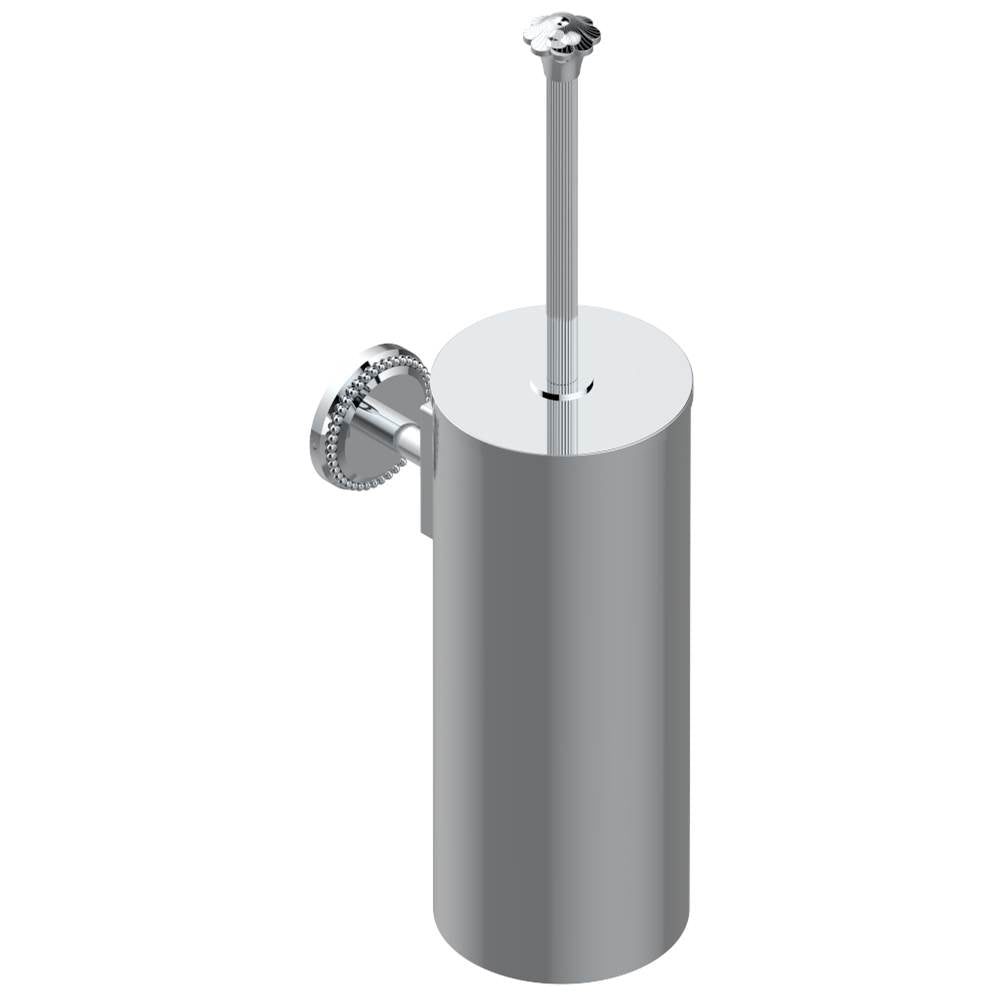 THG - Metal toilet brush holder with brush with cover wall mounted - Matt Umber PVD