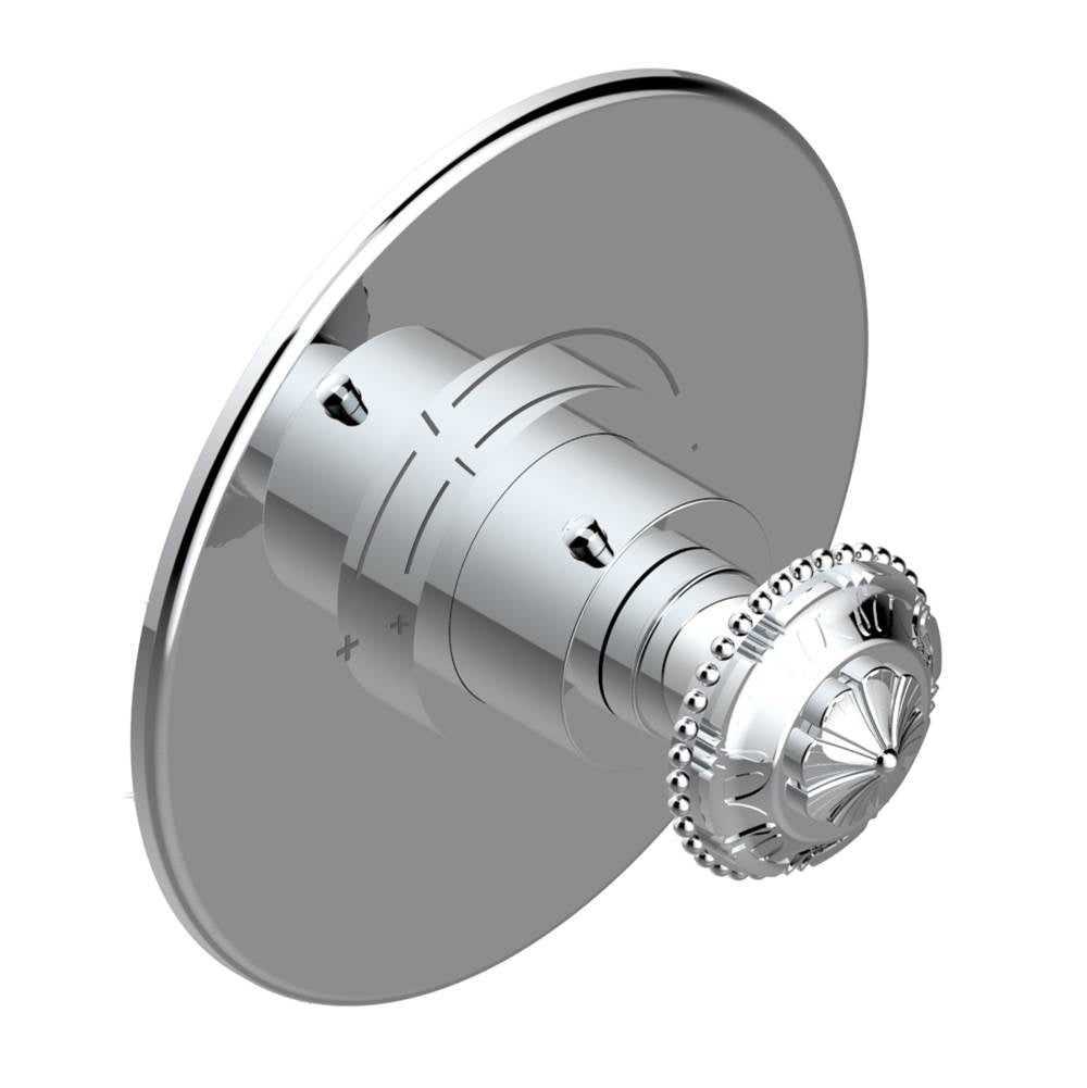 THG - Trim for THG thermostatic valve, rough part supplied with fixing box ref. 5 200AE/US - Round plate model - Matt Umber PVD