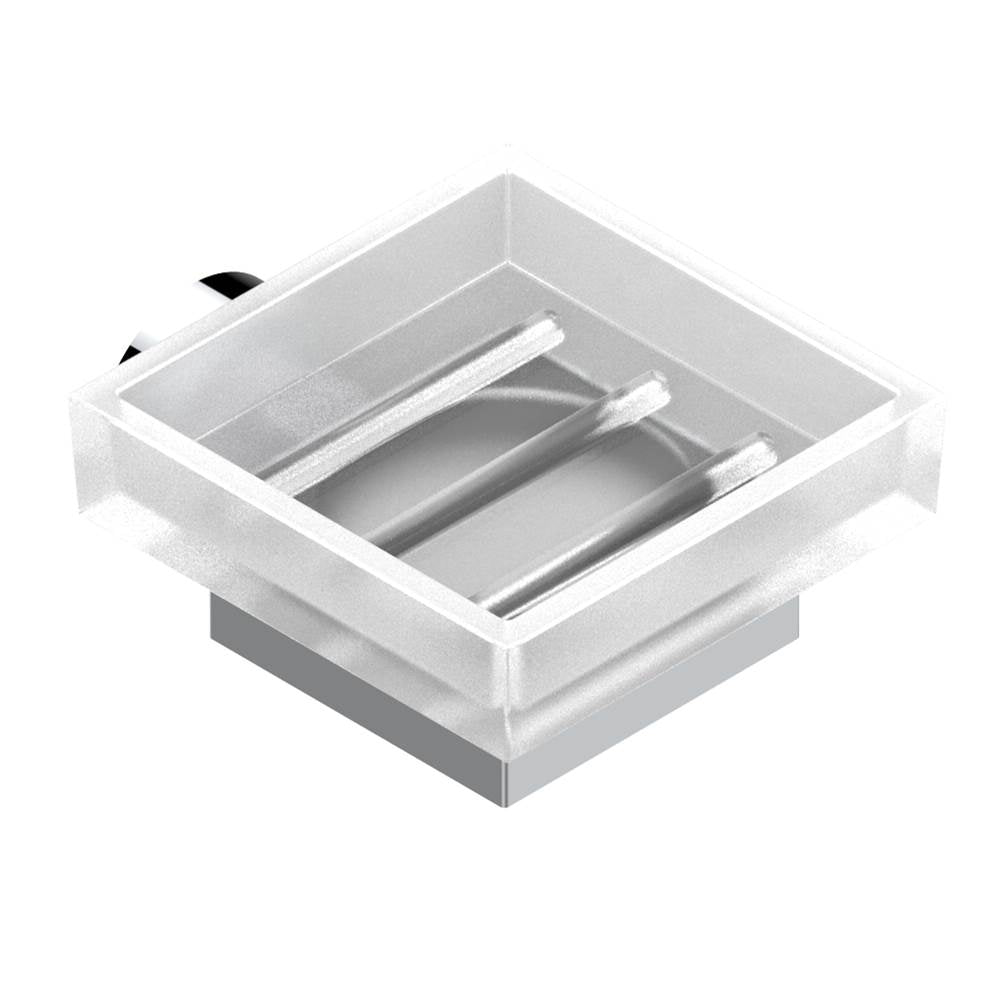 THG - Glass soap dish, wall mounted - Matt Umber PVD