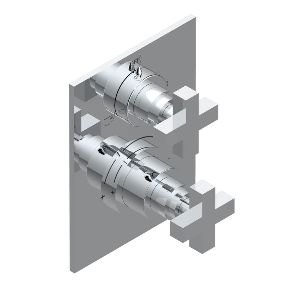 THG - Trim for thg thermostat with 2-way diverter, rough part supplied with fixing box ref. 5 500AE/US - Matt Umber PVD