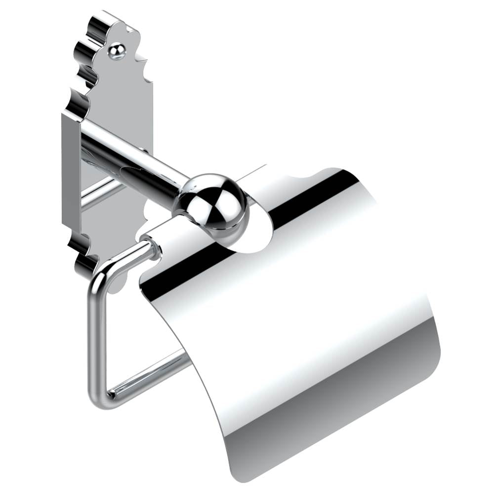 THG - Toilet paper holder, single mount with cover - Matt Umber PVD