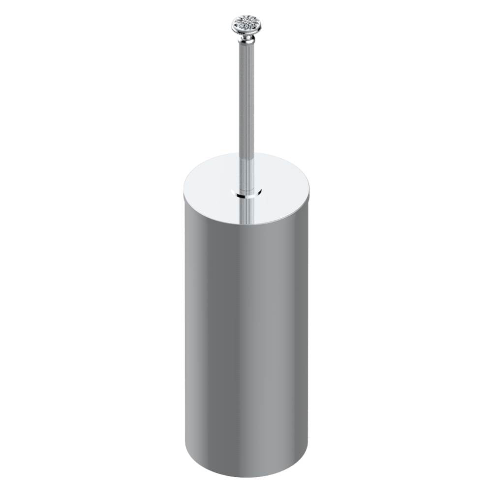 THG - Metal toilet brush holder with brush with cover floor mounted - Matt Umber PVD