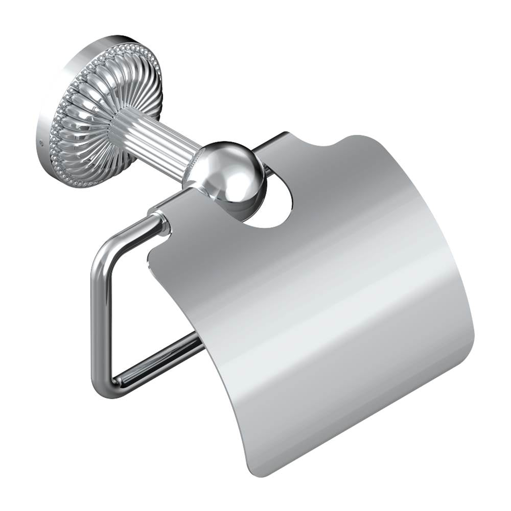 THG - Toilet paper holder, single mount with cover - Matt Umber PVD