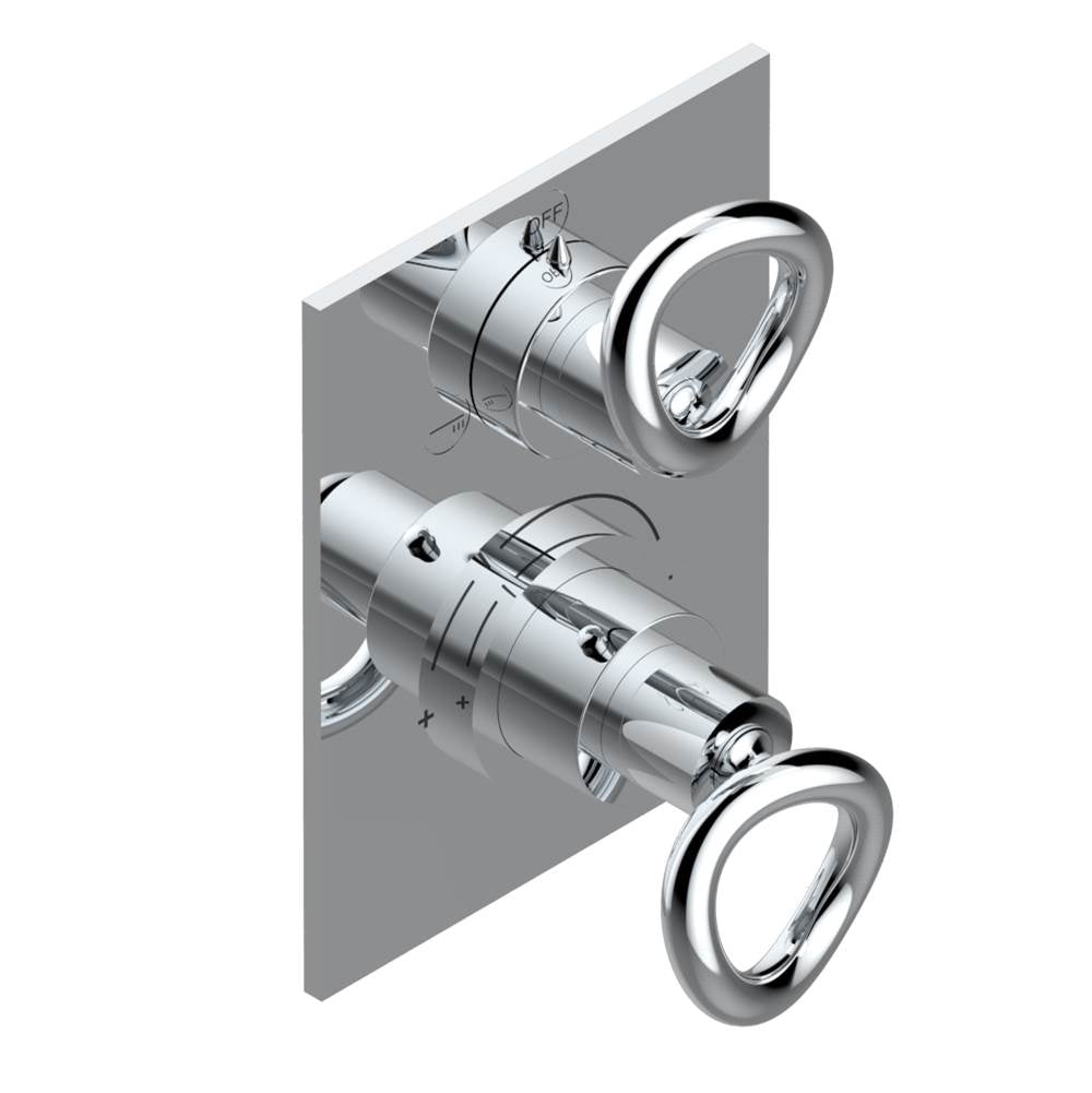 THG - Trim for thg thermostat with 2-way diverter, rough part supplied with fixing box ref. 5 500AE/US - Matt Umber PVD