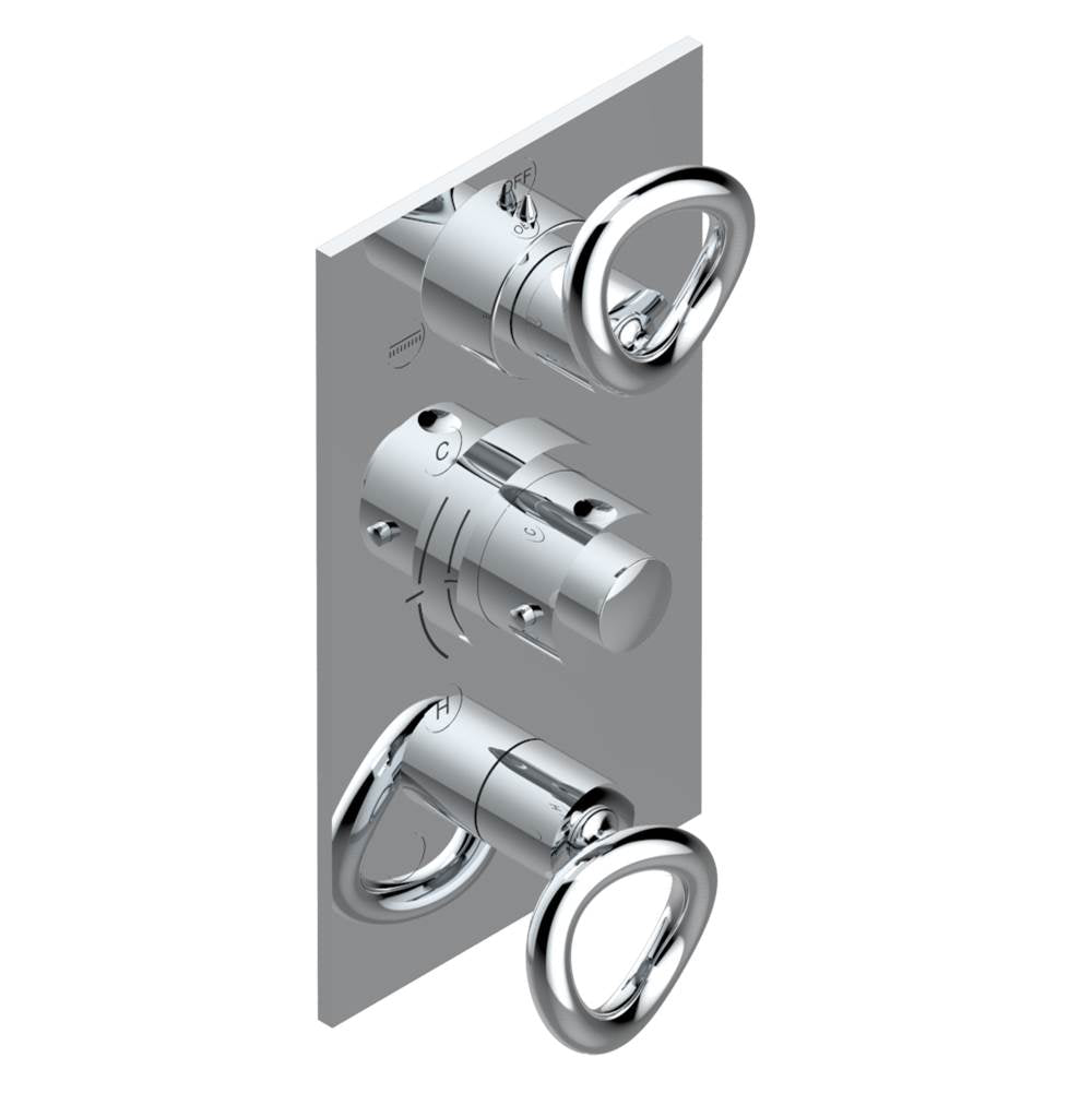 THG - Trim for thg thermostat with 2-way diverter and on/off control, rough part supplied with fixing box ref. .5 540AE/US - Matt Umber PVD