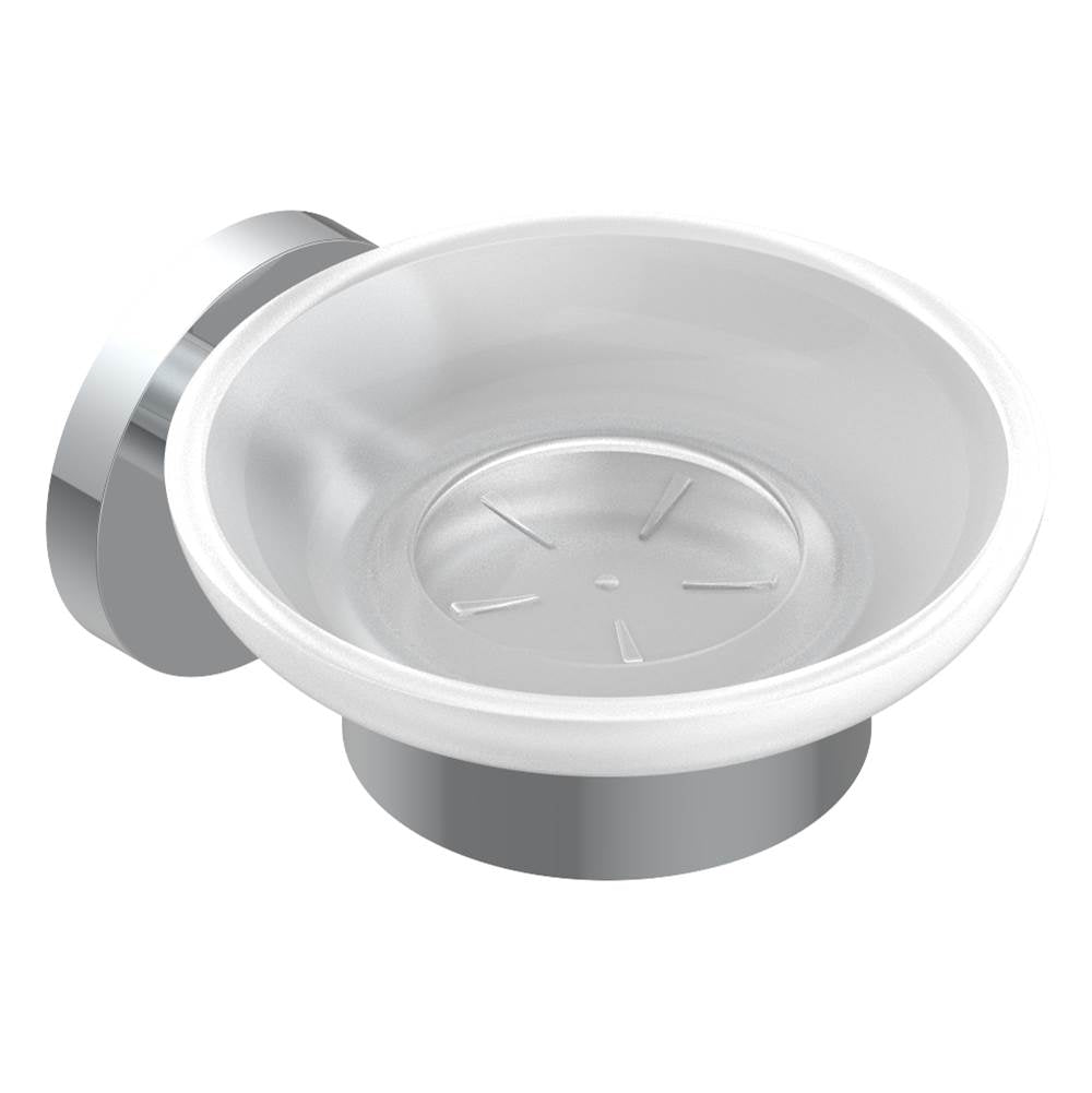 THG - Glass soap dish, wall mounted - Matt Umber PVD