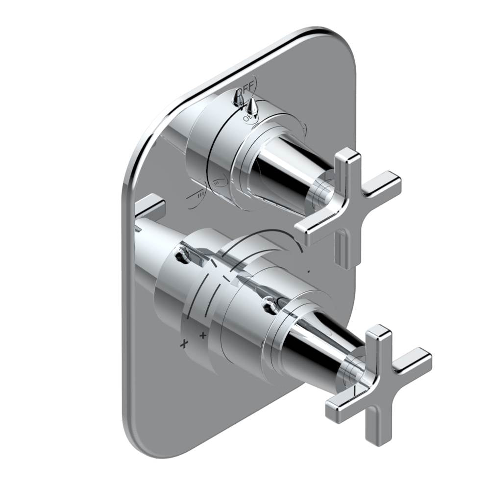 THG - Trim for thg thermostat with 2-way diverter, rough part supplied with fixing box ref. 5 500AE/US - Matt Umber PVD