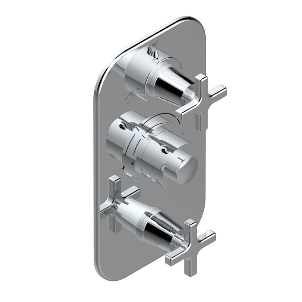 THG - Trim for thg thermostat with 2-way diverter and on/off control, rough part supplied with fixing box ref. .5 540AE/US - Matt Umber PVD