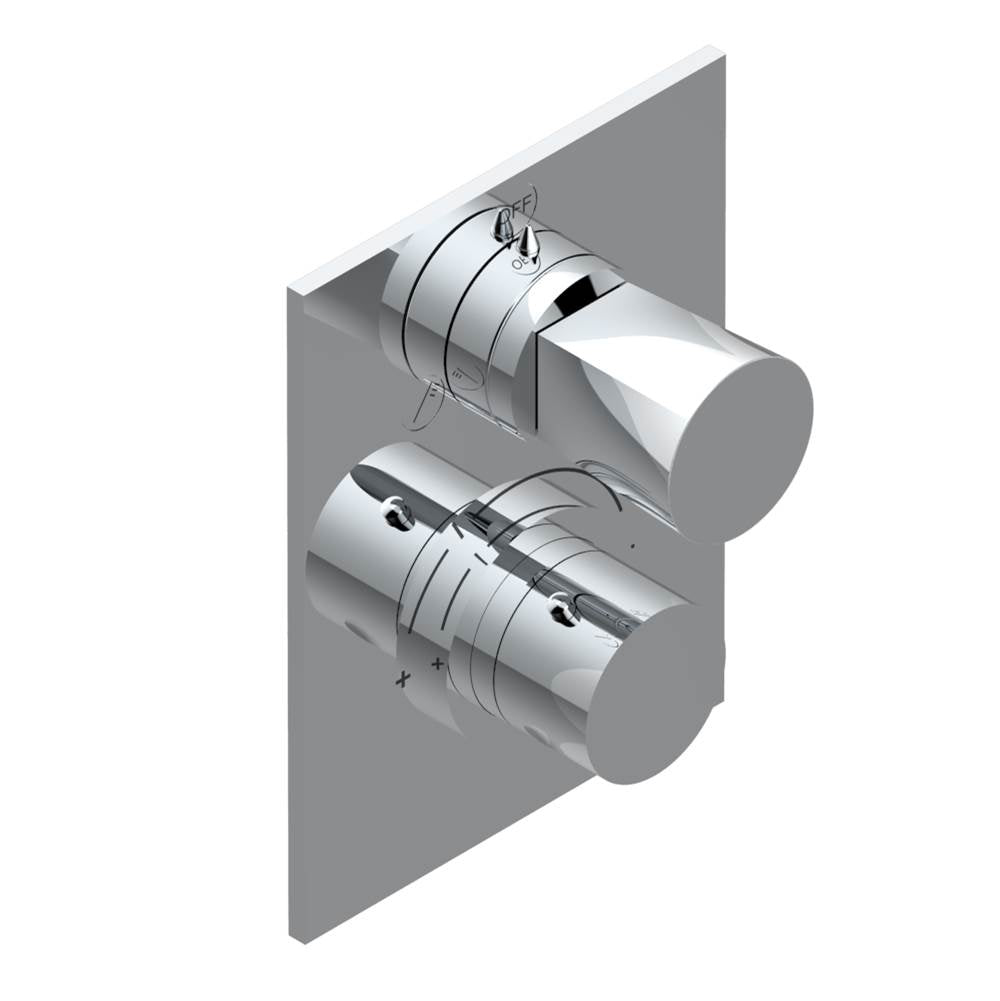 THG - Trim for thg thermostat with 2-way diverter, rough part supplied with fixing box ref. 5 500AE/US - Matt Umber PVD