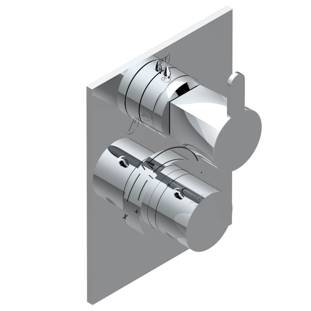 THG - Trim for thg thermostat with 2-way diverter, rough part supplied with fixing box ref. 5 500AE/US - Matt Umber PVD