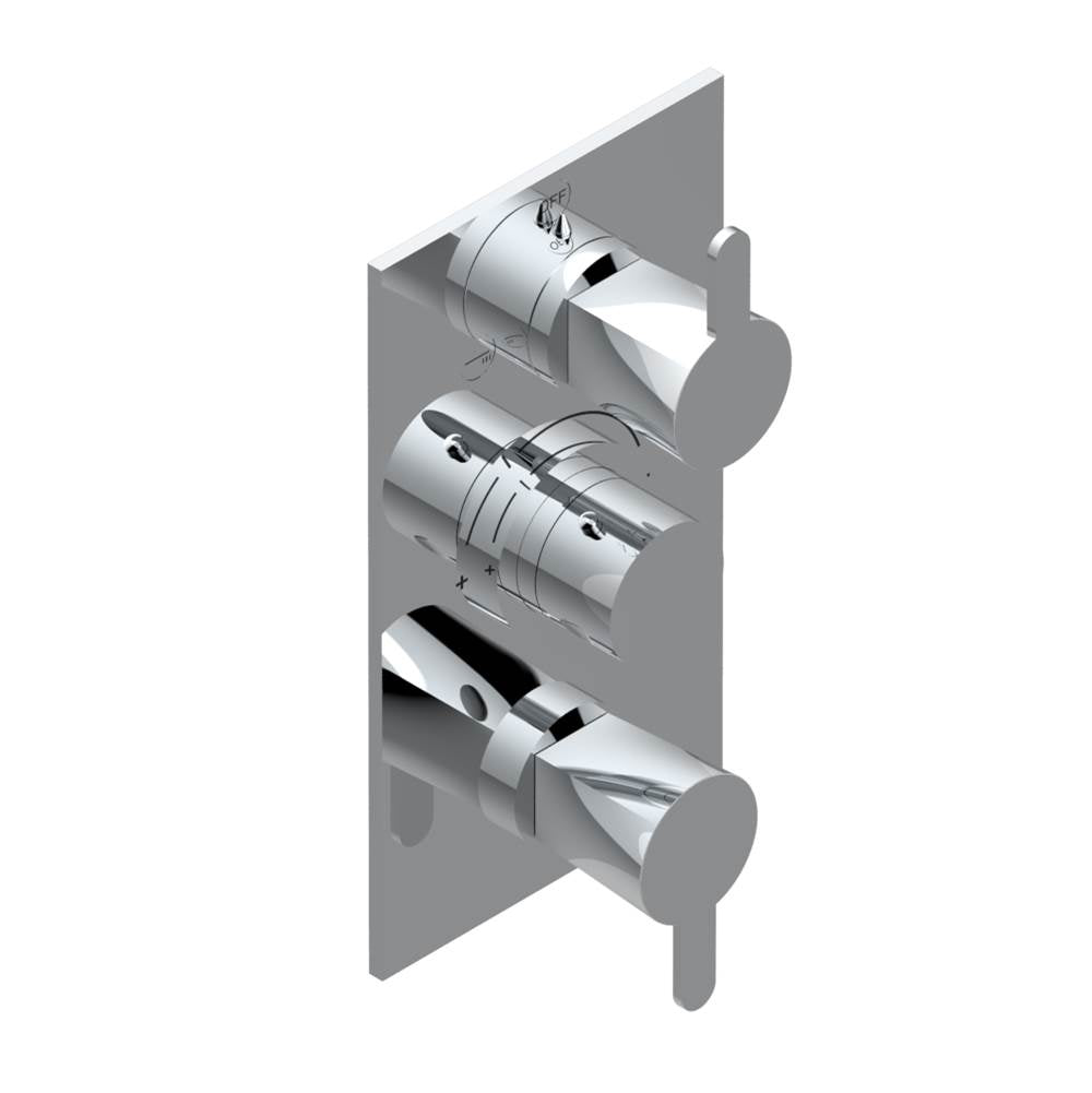 THG - Trim for thg thermostat with 2-way diverter and on/off control, rough part supplied with fixing box ref. .5 540AE/US - Matt Umber PVD