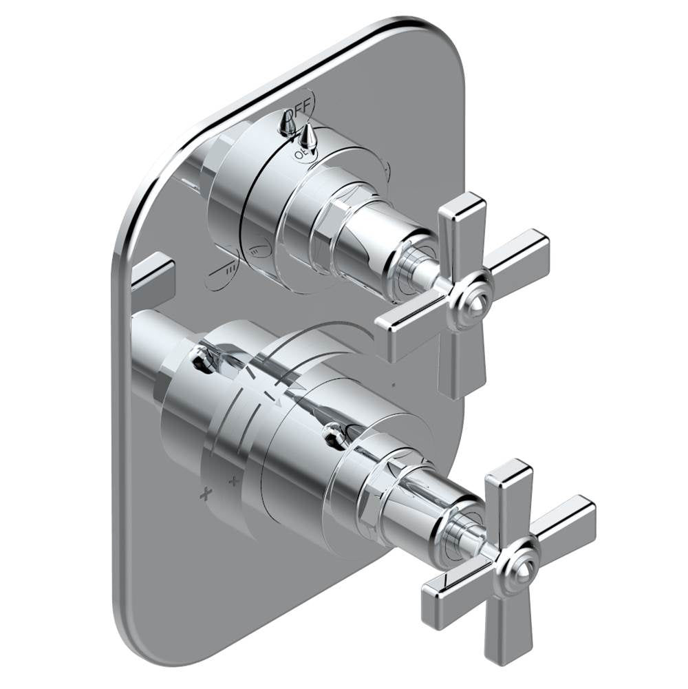 THG - Trim for thg thermostat with 2-way diverter, rough part supplied with fixing box ref. 5 500AE/US - Matt Umber PVD