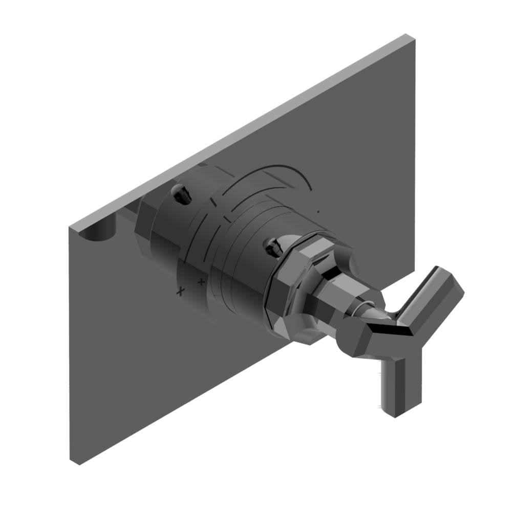 THG - Trim for THG thermostatic valve, rough part supplied with fixing box ref.5 200AE/US - Matt Graphite PVD