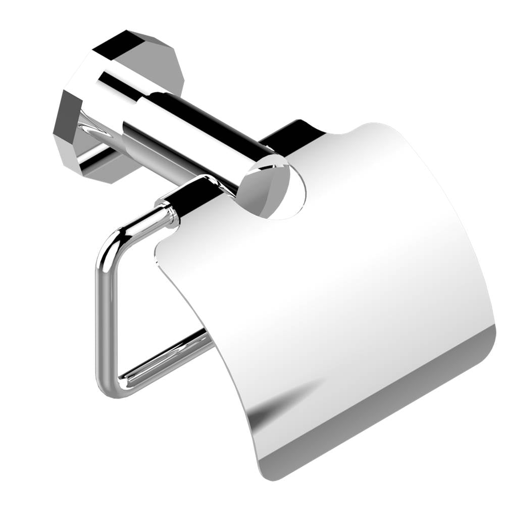 THG - Toilet paper holder, single mount with cover - Matt Umber PVD