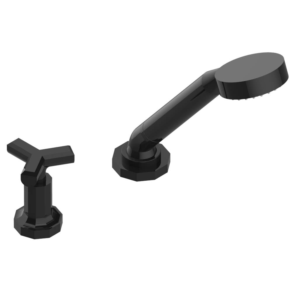 THG - Deck mounted mixer with handshower, progressive cartridge - Brown Bronze Color PVD