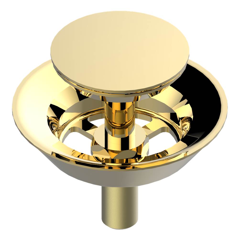 THG - Stopper assembly for Geberit waste overflow - Gold Polished