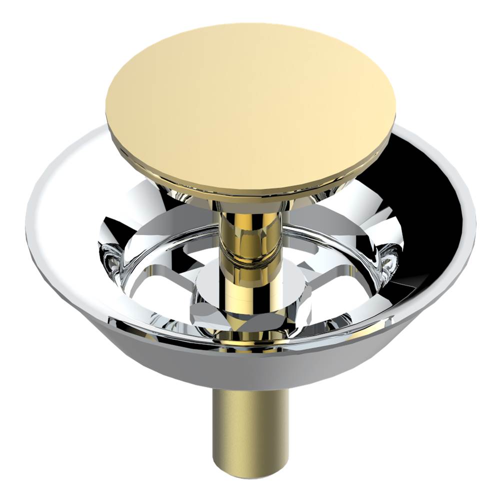 THG - Stopper assembly for Geberit waste overflow - Chrome Polished,Gold Polished