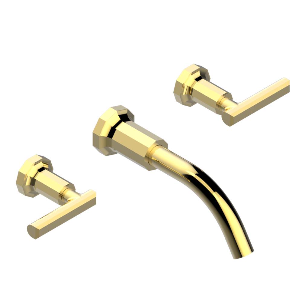 THG - Trim for wall mounted 3-hole lavatory set only - Gold Color PVD