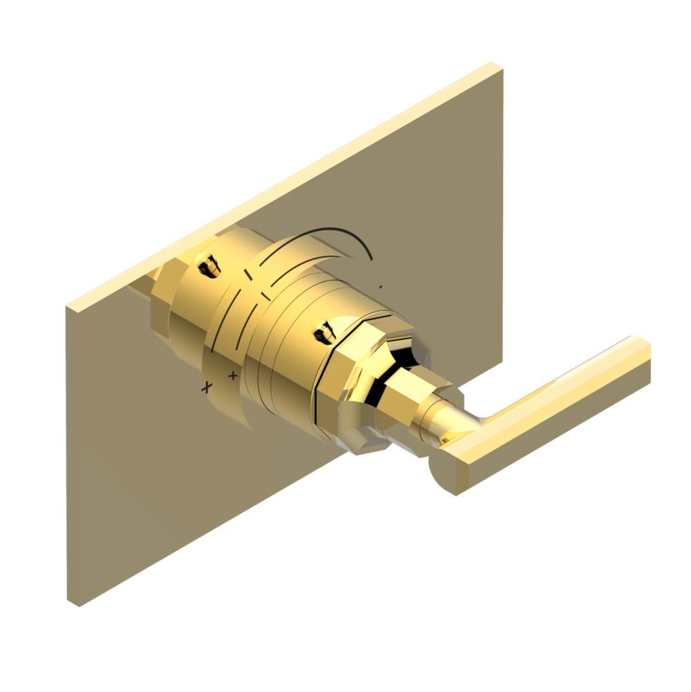 THG - Trim for THG thermostatic valve, rough part supplied with fixing box ref.5 200AE/US - Gold Polished
